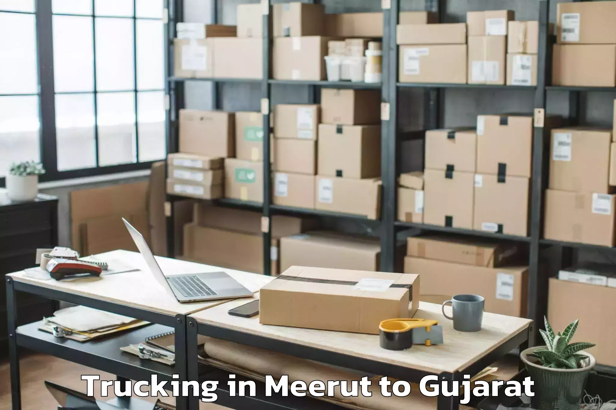 Leading Meerut to Abhilashi University Surat Trucking Provider